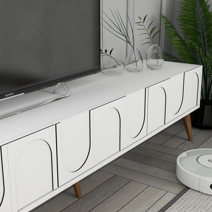 Hanah Home Lyon 44 Blanco y Nogal